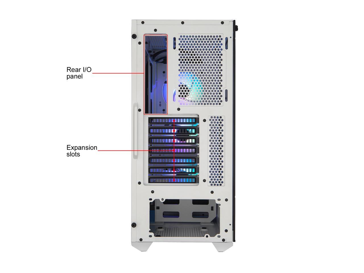 Cooler Master MasterBox TD500 Mesh White Airflow