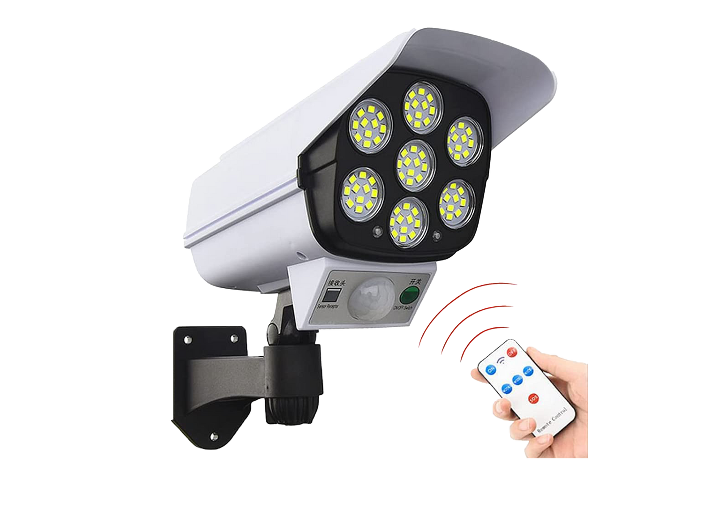 solar Wireless Motion Sensor Lights, 77 LED Flood Lights, IP66 Waterproof Wall Lights ,Easy Install Waterproof Security Lights , for House/Patio/Garage/Backyard/Porch (C2)