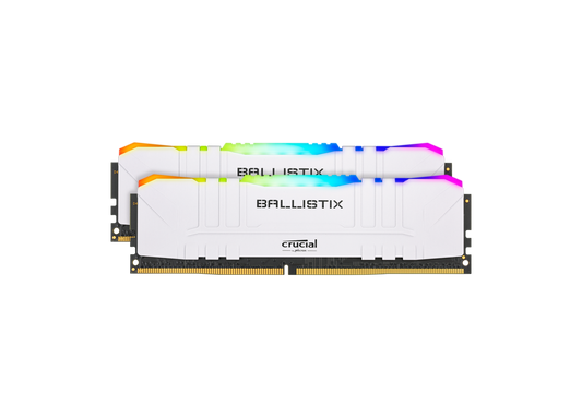 Crucial Ballistix RGB DDR4-3200 Desktop Gaming Memory (White)