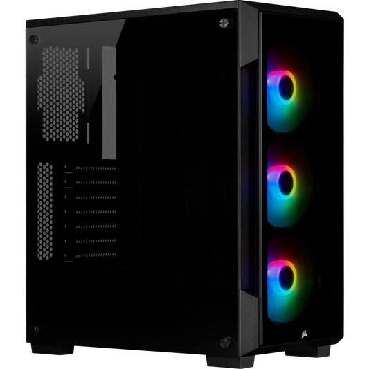 CORSAIR ICUE 220T RGB BLACK FRONT GLASS EDITION