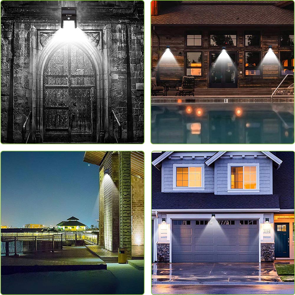 Solar sensor wall light