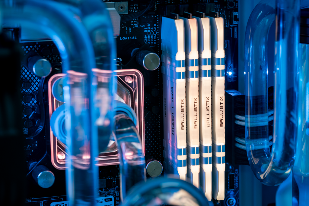Crucial Ballistix RGB DDR4-3200 Desktop Gaming Memory (White)