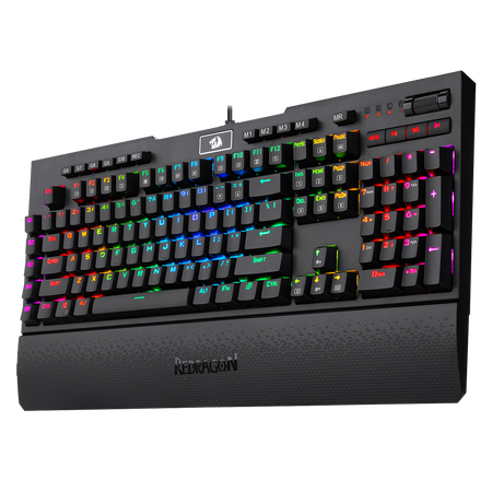Redragon K586-PRO BRAHMA Mechanical Keyboard , Tactile & Light-speed Fast Optical Blue Switche